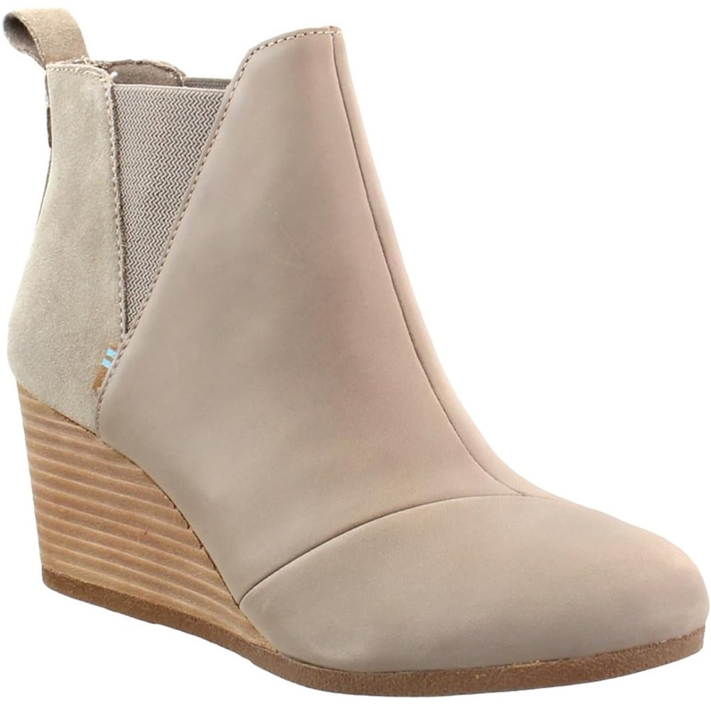 TOMS Women’s Kelsey Ankle Boot, Taupe, Size 9, Like New